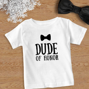 Ring Bearer Bridal Party Wedding Dude of Honour Baby T-Shirt