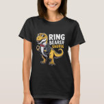 Ring Bearer Dinosaur T-Rex Funny Wedding Party Rin T-Shirt<br><div class="desc">Ring Bearer Dinosaur T-Rex Funny Wedding Party Ring Bearer 1</div>