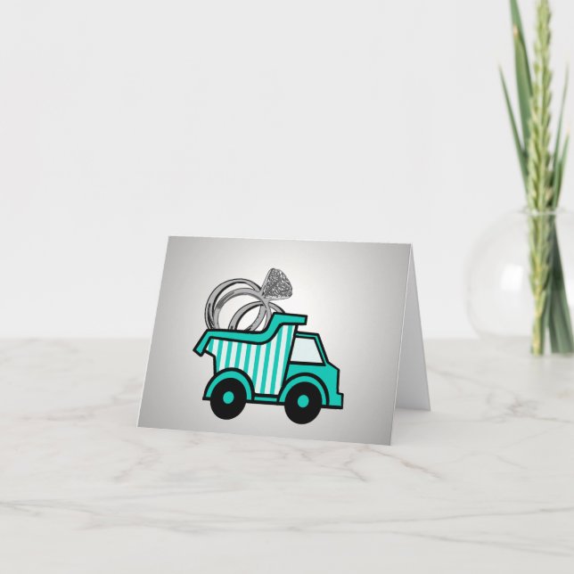Ring Bearer Dump Truck Card (Front)