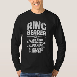 Ring Bearer Eat Cake Guard Rings Dance Wedding Par T-Shirt