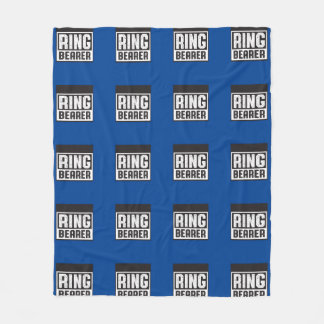 Ring Bearer Fleece Blanket Blu and Blk Collection 