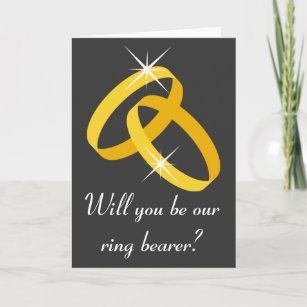 Ring bearer greeting card