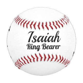Ring Bearer Invitation - Personalised Baseball