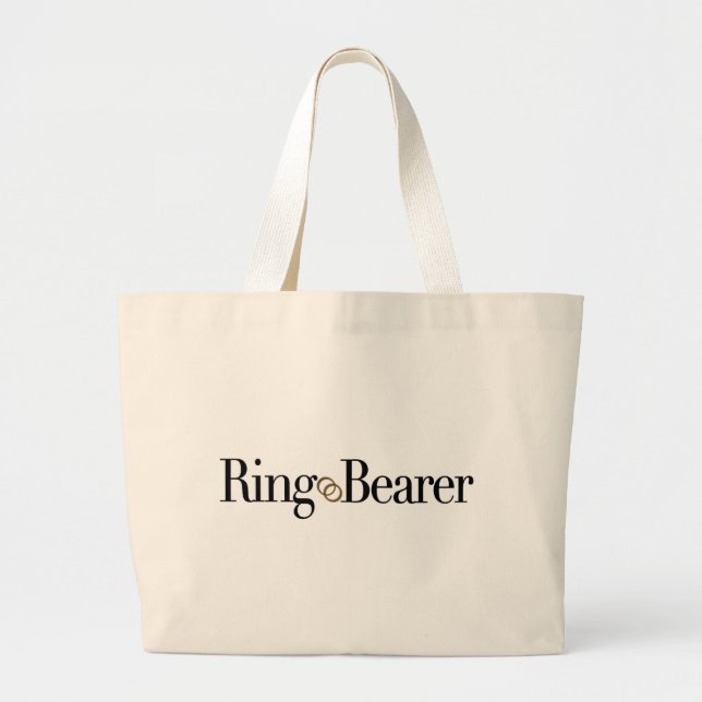 Ring Bearer Large Tote Bag (Front)