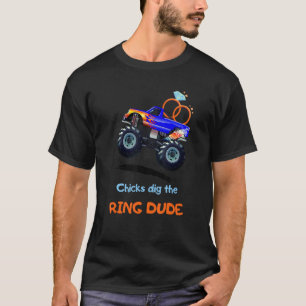 Ring Bearer Monster Truck Shirt -Chicks Dig Ring D
