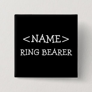 Ring Bearer Name Button