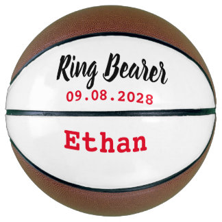 Ring Bearer Proposal Gift Mini Football Basketball