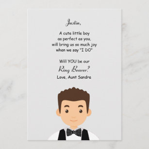 Ring Bearer Request Card