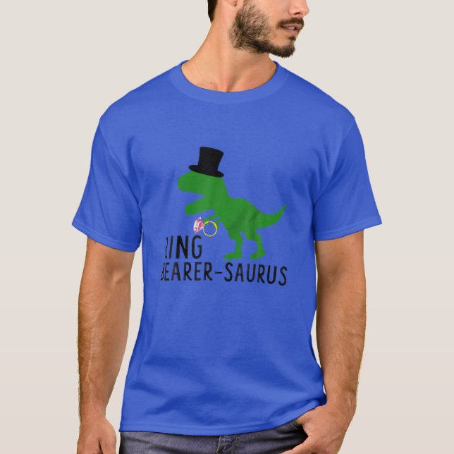 Ring Bearer Saurus Funny Wedding Dinosaur Toddler T-Shirt (Front)