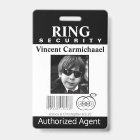 Ring Bearer Security Badge