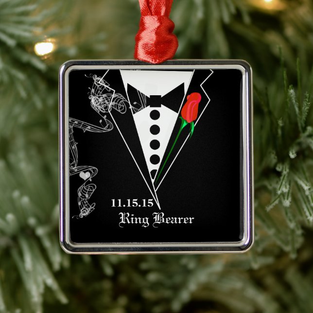 Ring Bearer Wedding Christmas Ornament (Tree)