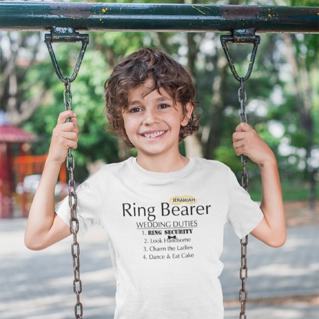 Ring Bearer Wedding Duties T-Shirt (Creator Uploaded)