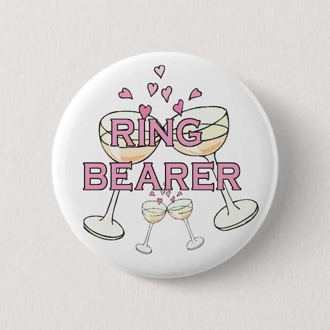 Ring Bearer Wedding ID Button (Front)