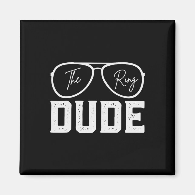 Ring Bearer Wedding Party Ring Security Dude Marri Magnet (Front)