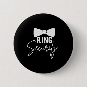 Ring Bearer Wedding Party Squad Security Dude Marr 6 Cm Round Badge