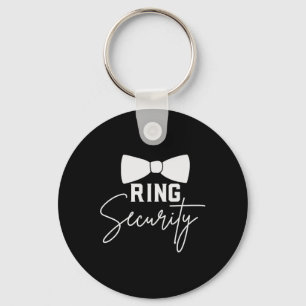 Ring Bearer Wedding Party Squad Security Dude Marr Key Ring