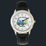 Ring Bearer Wedding Tow Truck Watch<br><div class="desc">Wedding tow truck carrying the rings for your ring bearer.  This watch makes the perfect wedding thank you gift for a special little ring bearer.  Personalise with a name to make it extra special.</div>