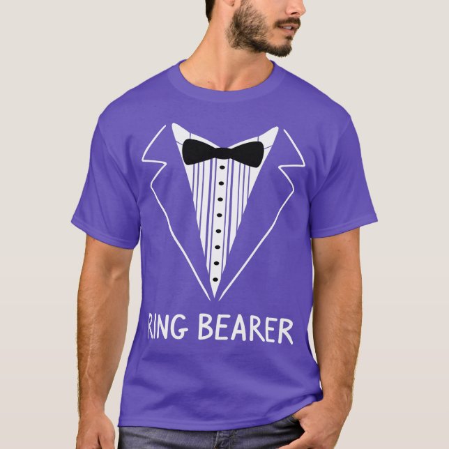 Ring Bearer Wedding Tu Bachelor Ceremony Groom T-Shirt (Front)
