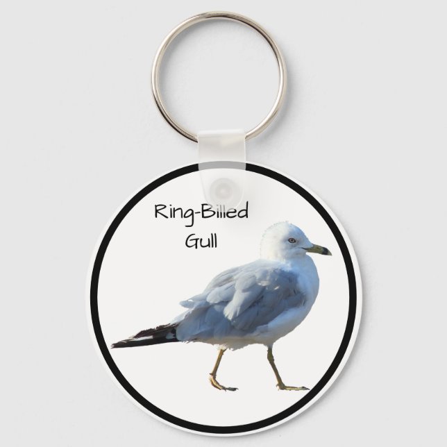 Ring-Billed Gull Key Ring (Front)