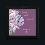Ring Box for Periwinkle Joy Purple Floral Wedding<br><div class="desc">The jewellery box is fully customisable and the perfect ring box for a Wedding.  The box coordinates well with the matching Periwinkle Joy Purple Wedding invitations and cards.  You will be impressed with the high quality and vivid printing.</div>