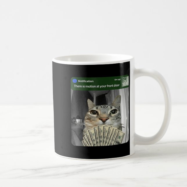 Ring Cat With Motion Meme  Coffee Mug (Right)
