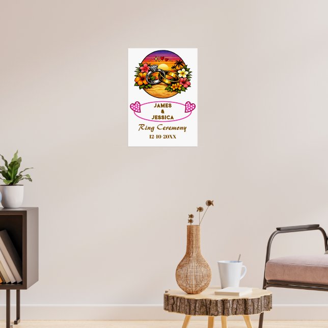 Ring ceremony poster (Living Room 3)