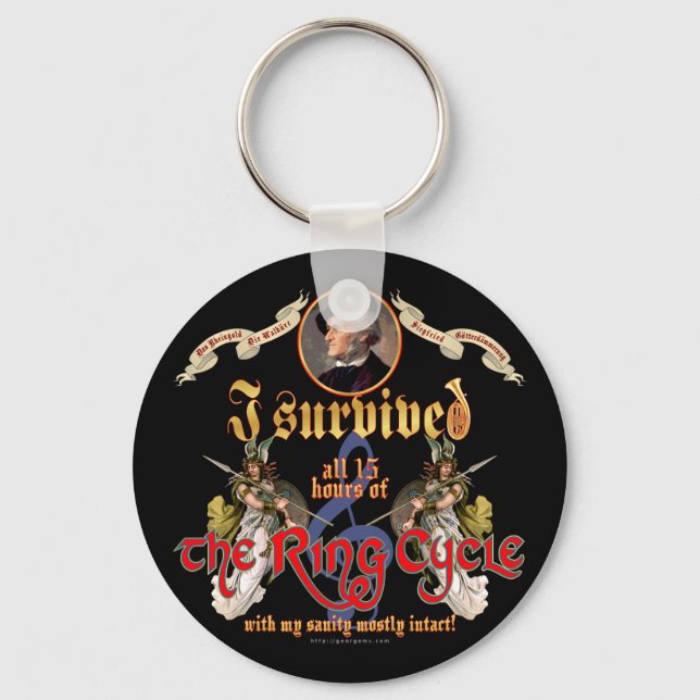Ring Cycle Survivor Key Ring (Front)
