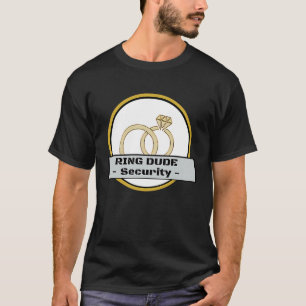 Ring Dude Security Ring Bearer Boys Wedding Party T-Shirt