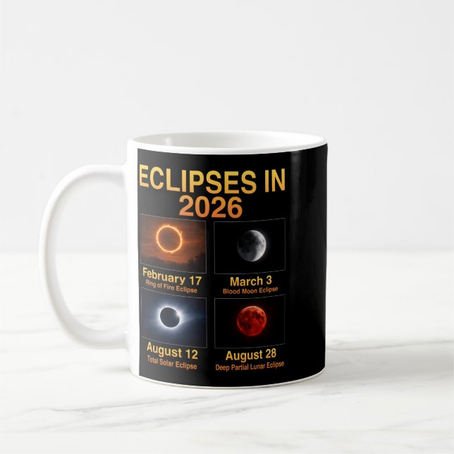 Ring Fire Eclipse Solar Total Performance Coffee Mug (Left)