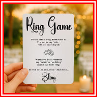 Ring Game Bridal Shower Games Elegant Games