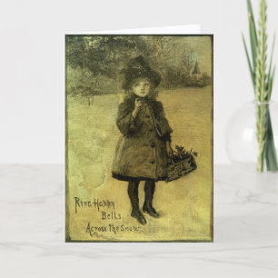 Ring Happy Bells Accross the Snow Holiday Card
