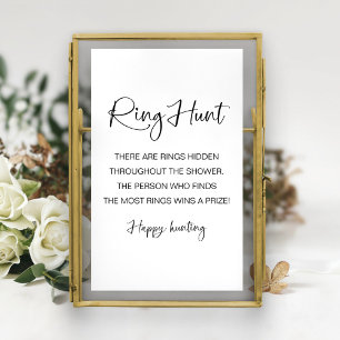 Ring Hunt Bridal Shower Game Invitation