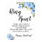 Ring Hunt Game Bridal Shower Blue flowers sign
