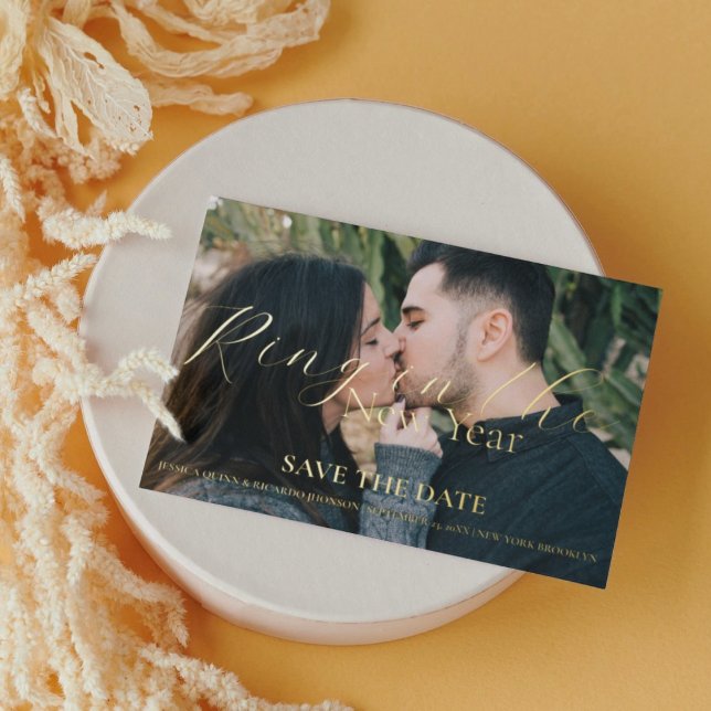 Ring in the new year Wedding save the date (Creator Uploaded)