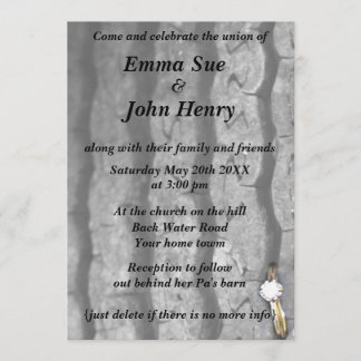 Ring in Tire Tread Invitation