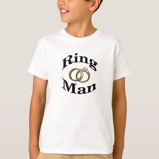Ring Man Wedding Kids Shirt (Front)