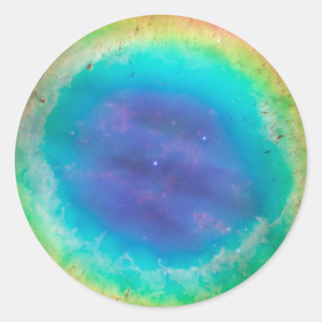 Ring Nebula Detail Classic Round Sticker (Front)