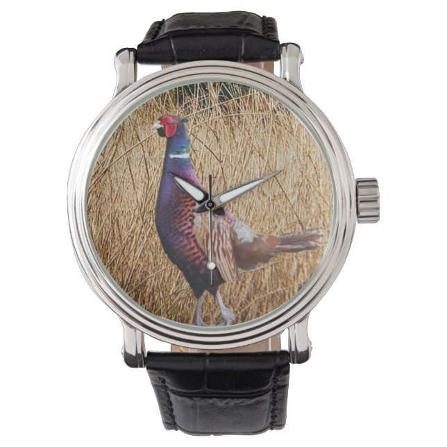 Ring Neck Pheasant Gifts, Pheasant Hunter Watch (Front)