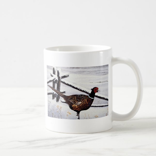 Ring-necked pheasant coffee mug (Right)