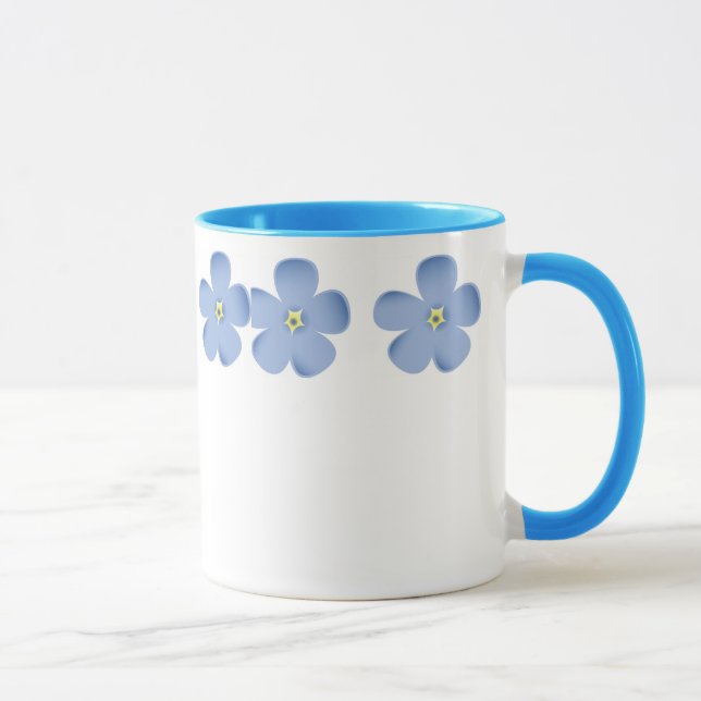 Ring of Blue Flowers Mug (Right)