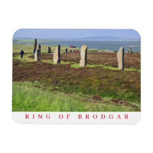 Ring of Brodgar view fridge magnet