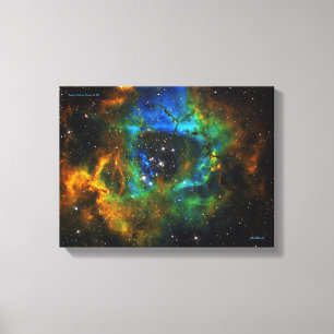 Ring of God - Rosette Nebula - Small Canvas Print