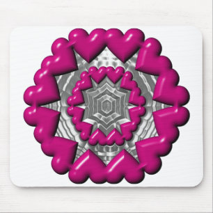 Ring of Hearts Valentine Mouse Pad