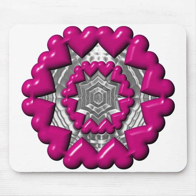 Ring of Hearts Valentine Mouse Pad (Front)