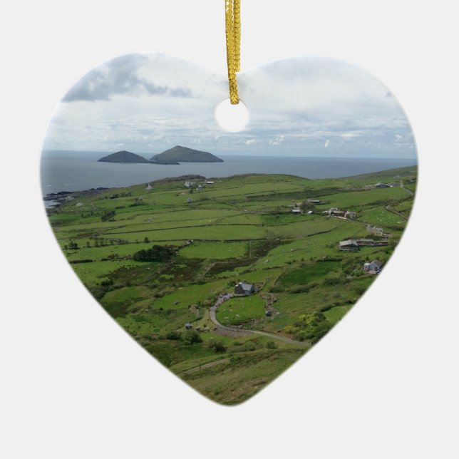 Ring Of Kerry Ireland Irish Ocean View Ceramic Ornament (Front)