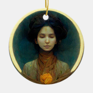 Ring Of Light 2 Fantasy Sci-fi Ceramic Ornament