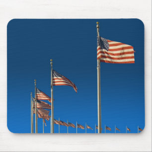 Ring Of U.S.A. Flags Mouse Pad