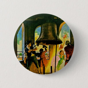 Ring Out Liberty 6 Cm Round Badge