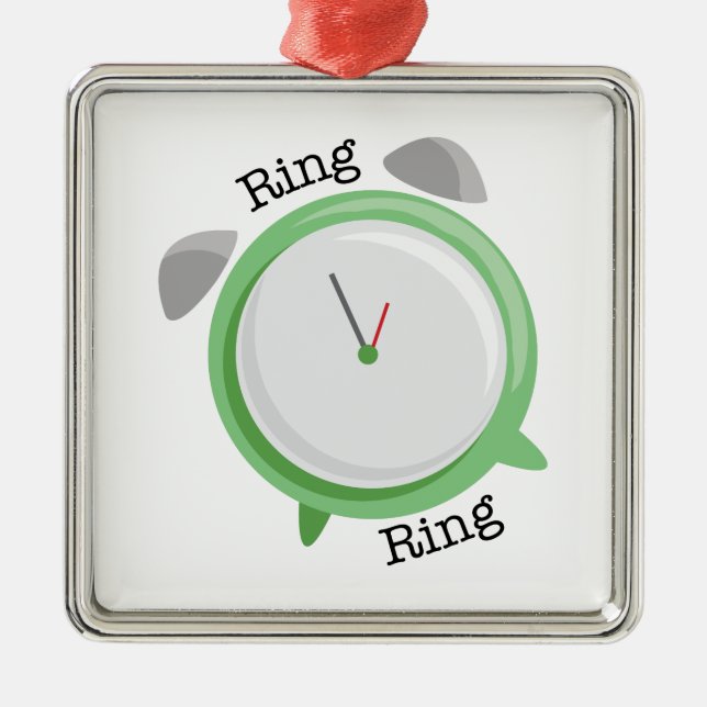 Ring Ring Metal Tree Decoration (Front)