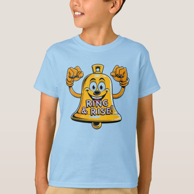 Ring & Rise – Morning Motivation & Alarm Clock The T-Shirt (Front)